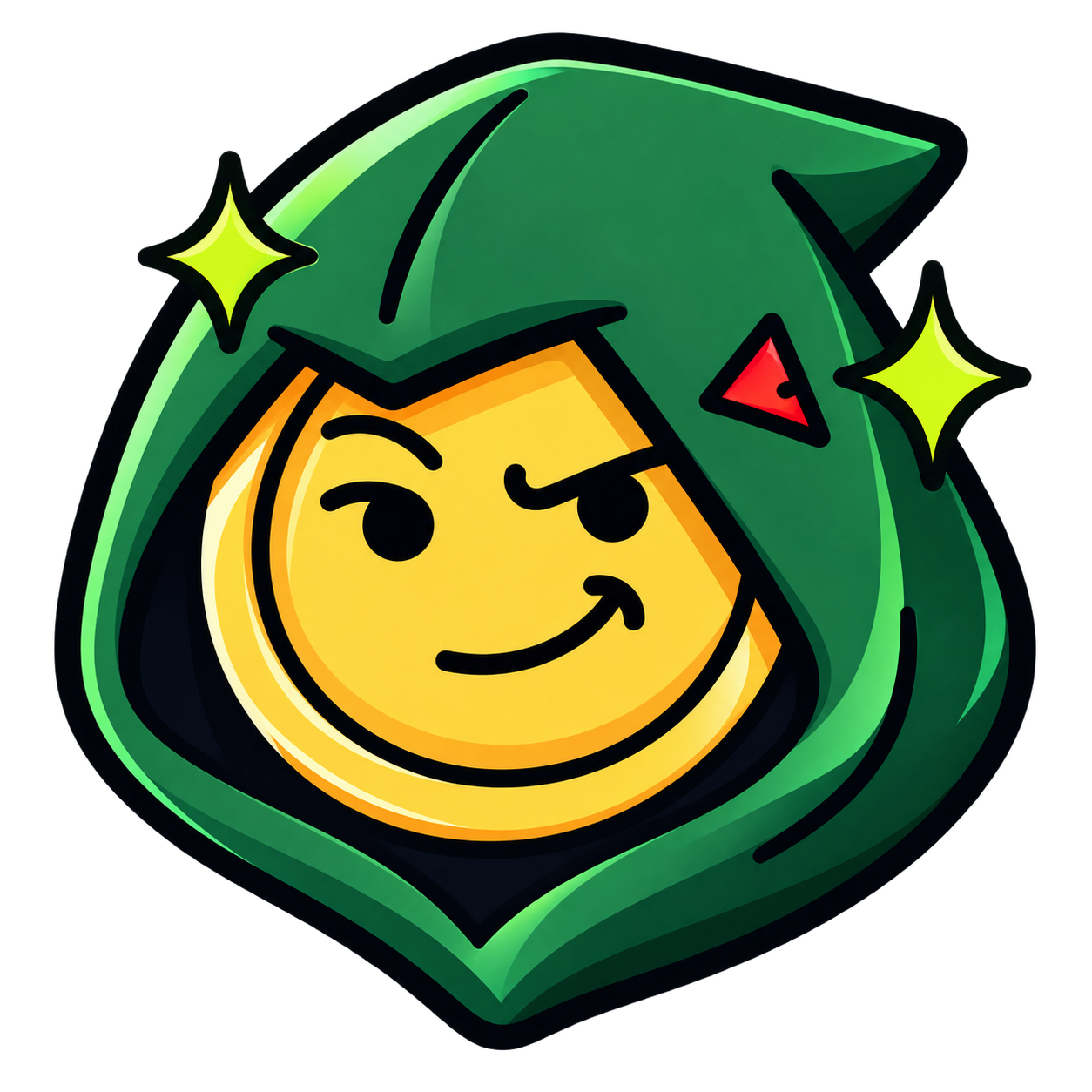 MemeChain hooded coin network logo